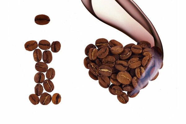 Symboles empilés de grains de café