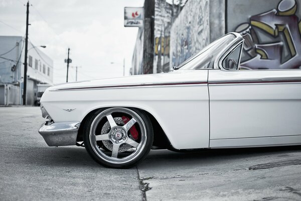 White Chevrolet Impala Convertible