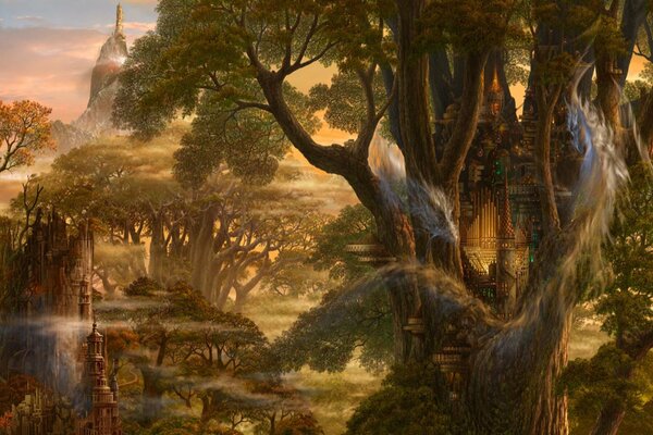 Castle among the trees fantasy genre