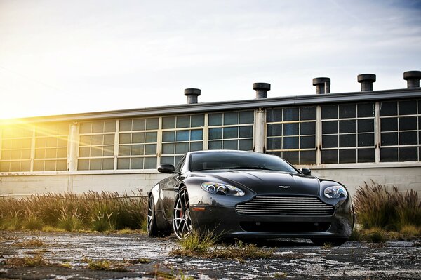 Aston Martin unfolds in the factory yard