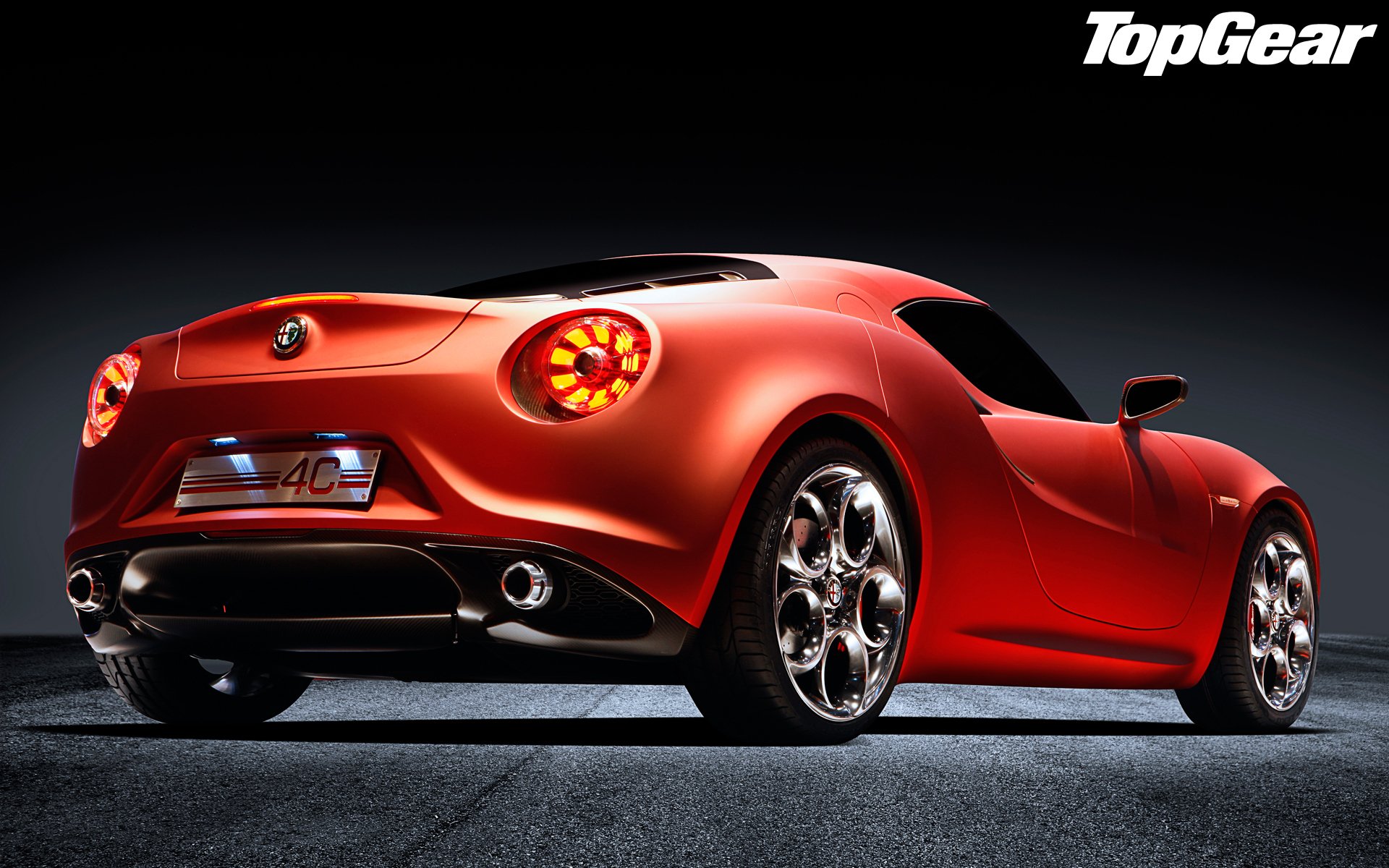 top gear top gear marcia più alta la migliore trasmissione televisiva e rivista alfa romeo 4c concept alfa romeo 4c concept vista posteriore luci