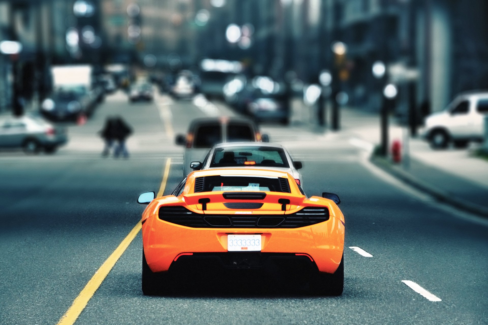 mclaren mp4-12c stadt straße rosigkeit