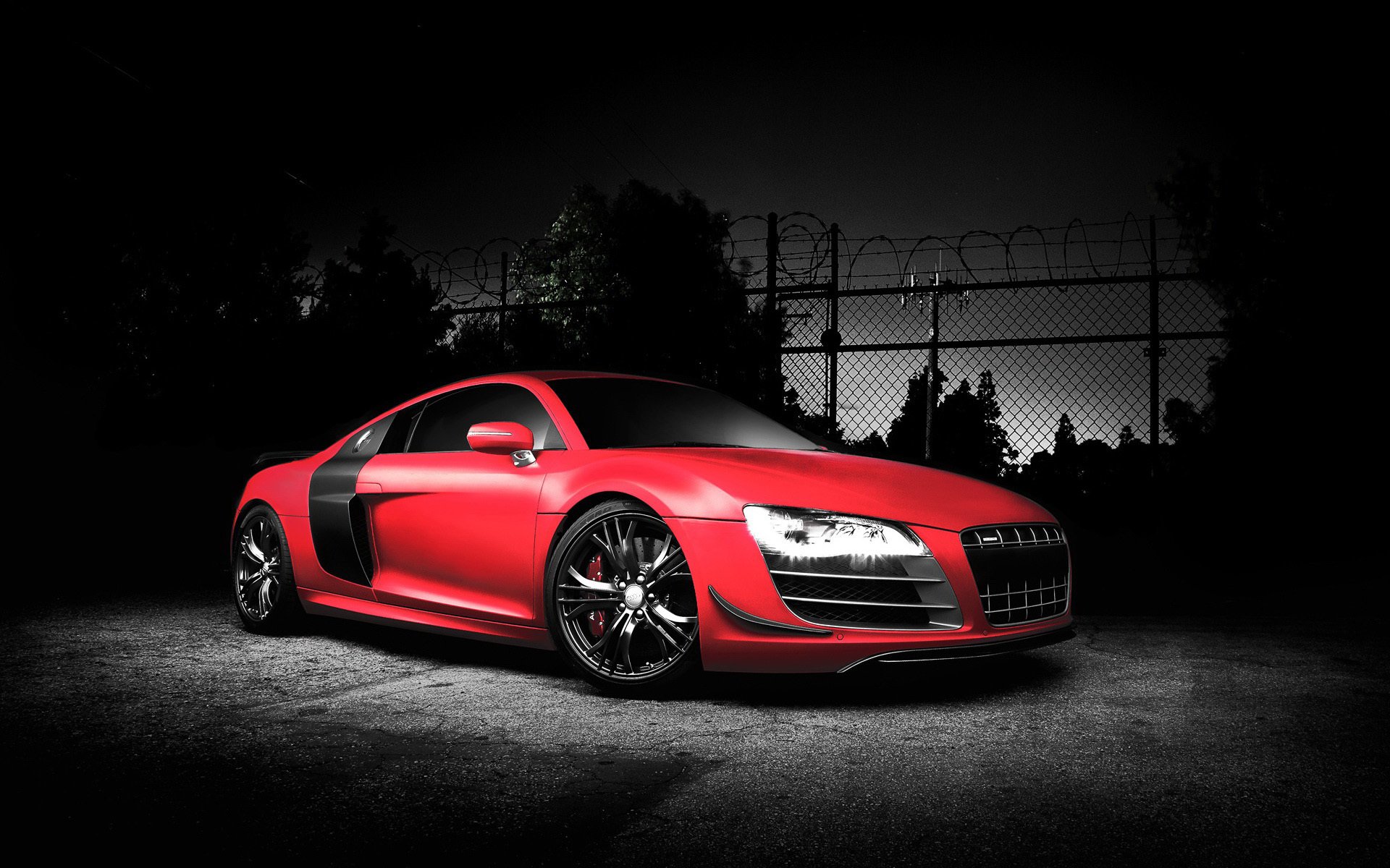 audi r8 auto sportiva audi rosso tuning auto autowall