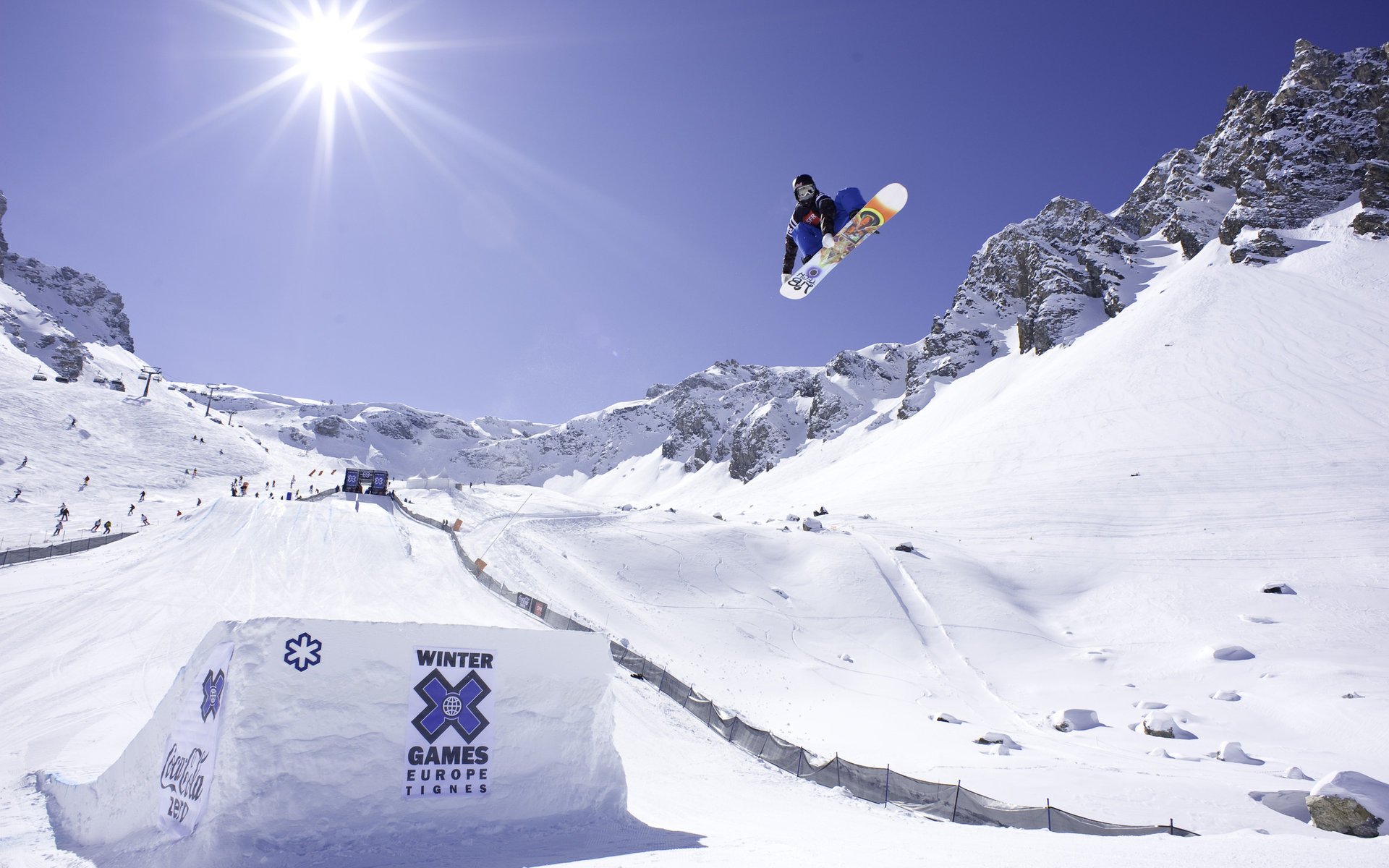 snowboard trampolín pista