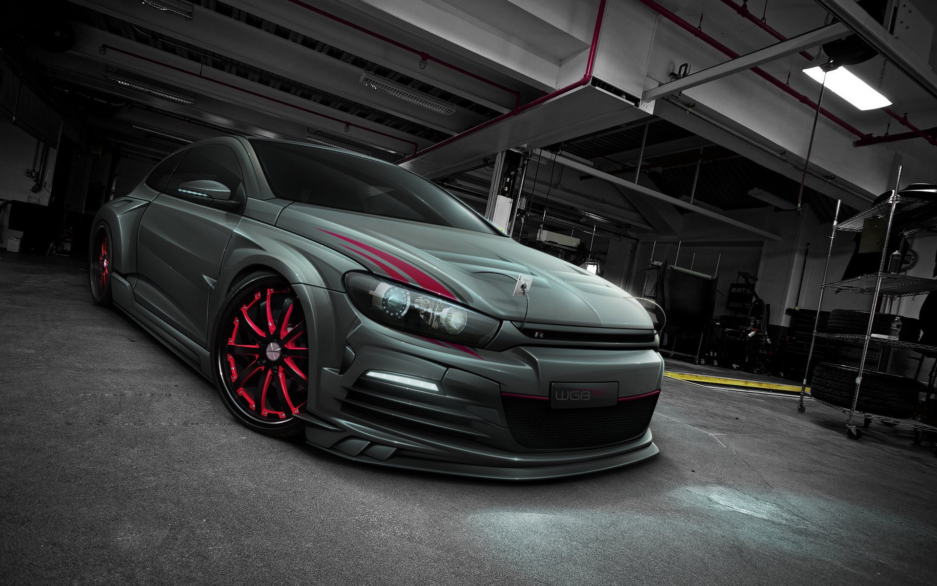 volkswagen scirocco messa a punto photoshop