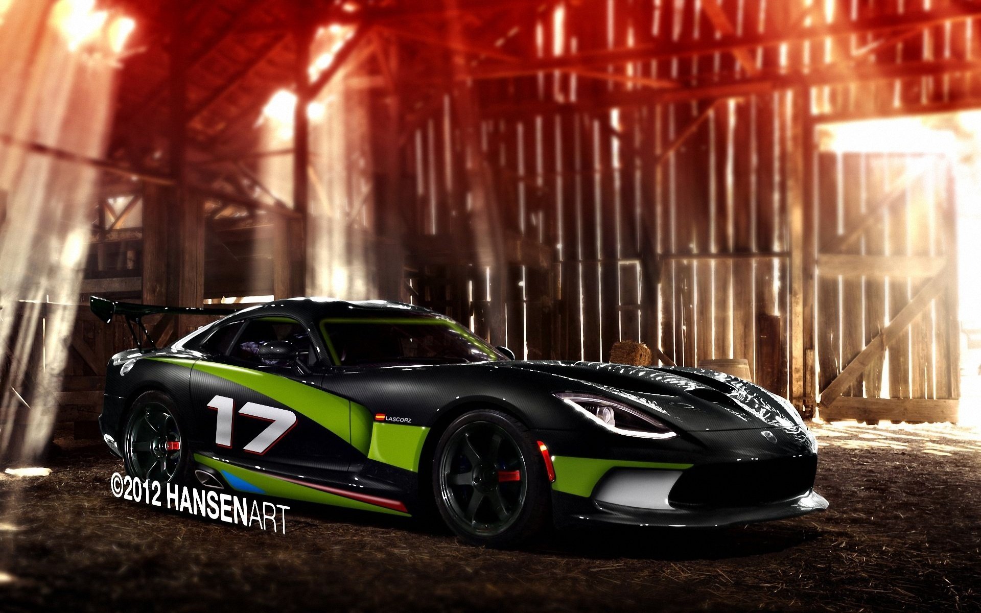 dodge viper srt gts dodge viper carbon body rendering barn rays of light