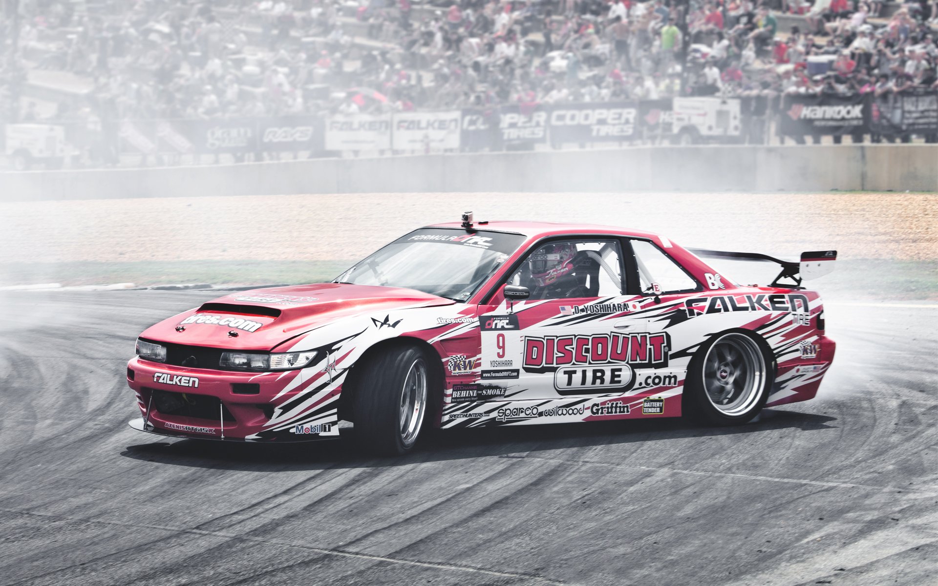 nissan silvia s13 drift schleudern drift auto rauch wettkampf rennen