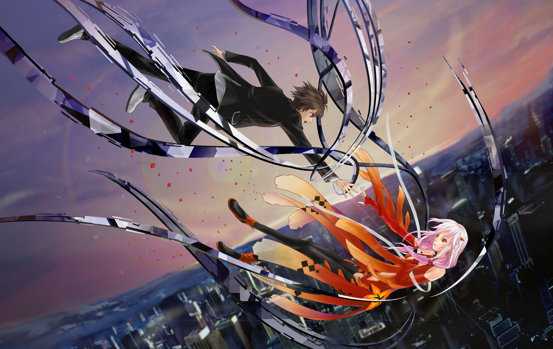 anime freund mädchen inori yuzuriha shu ouma guilty crown