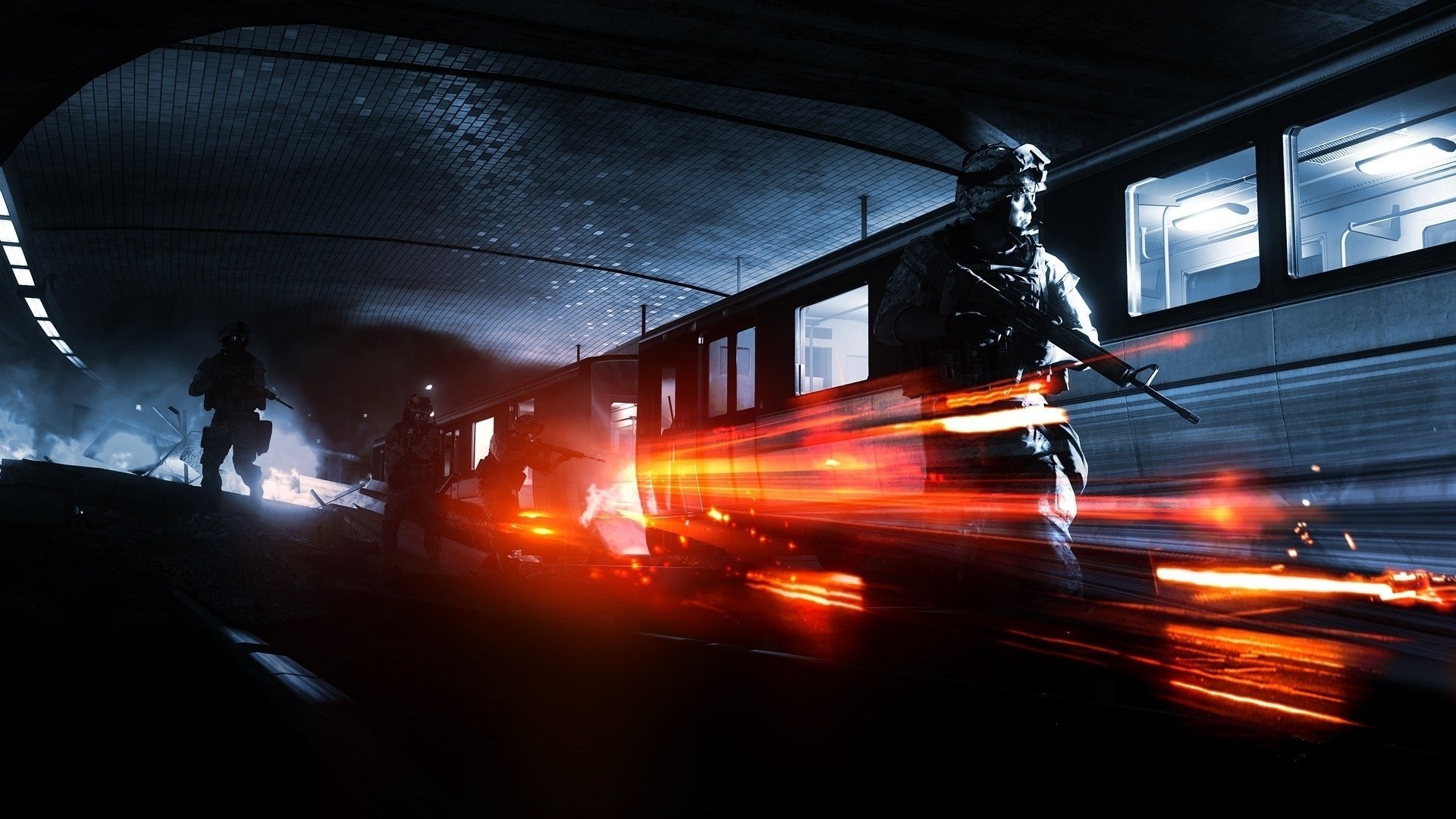 pociąg żołnierze metro battlefield 3