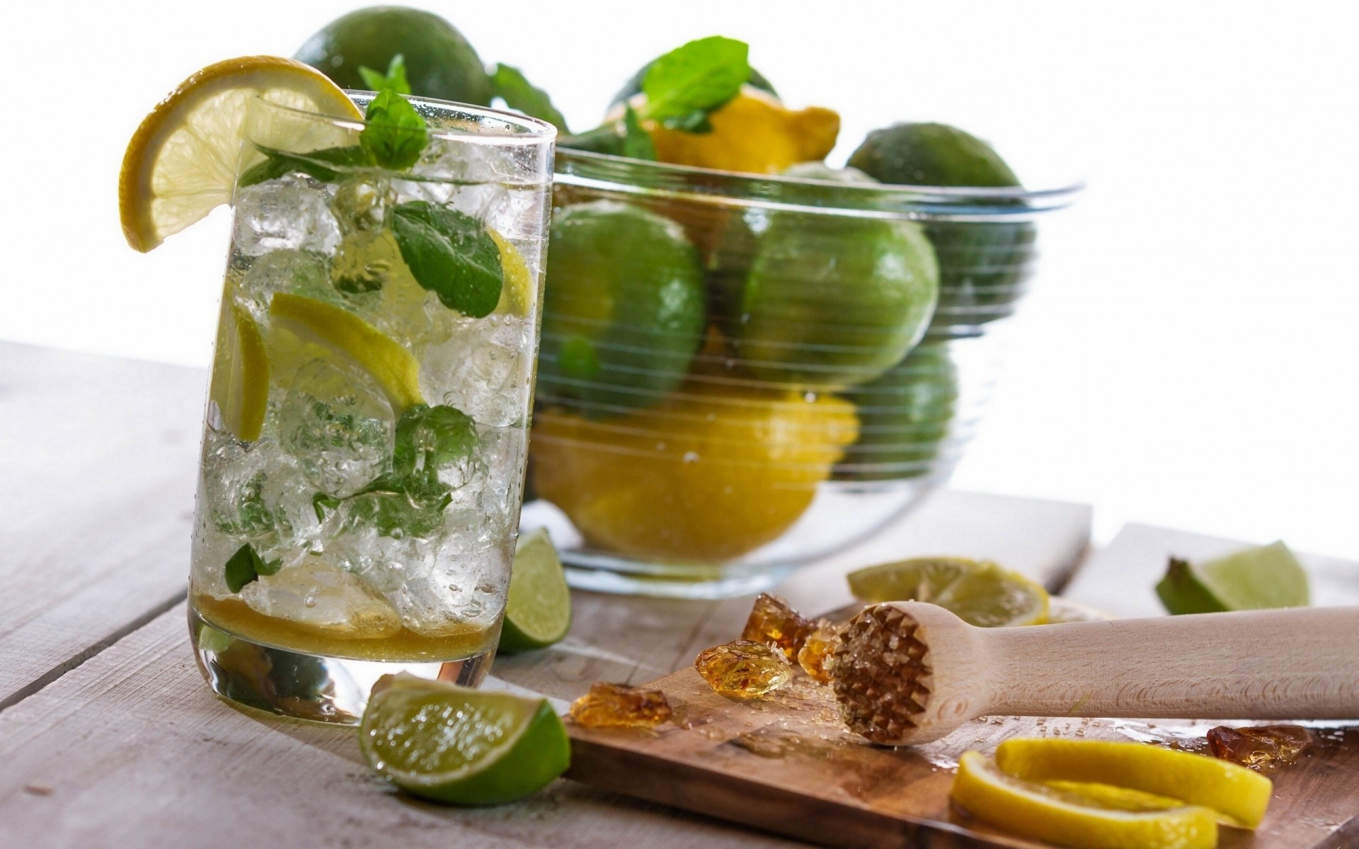 zitrone mojito cocktail zucker trinken limette