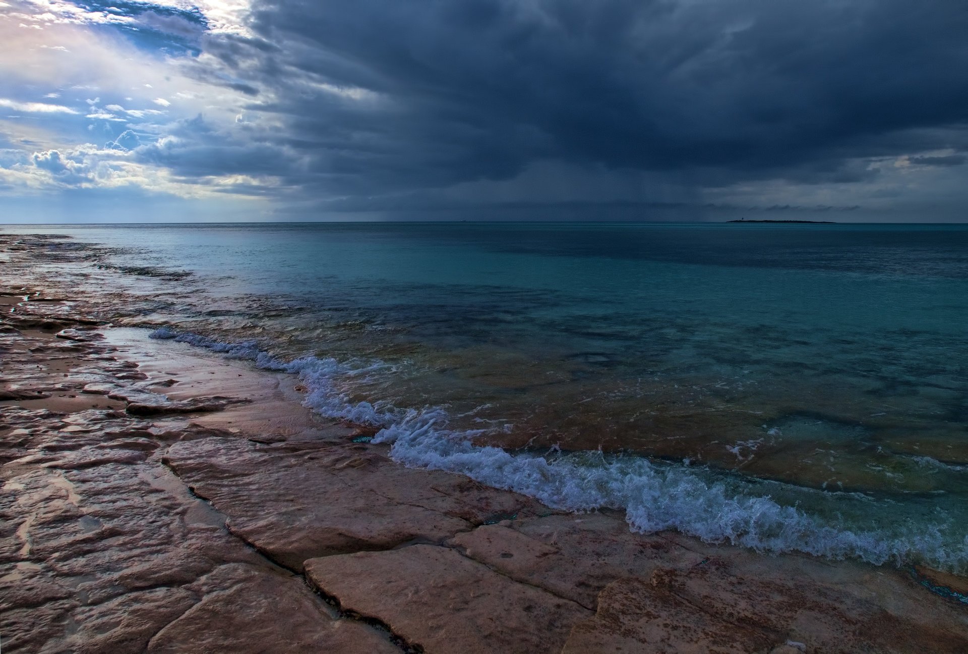 mer nuages horizon nature nuages