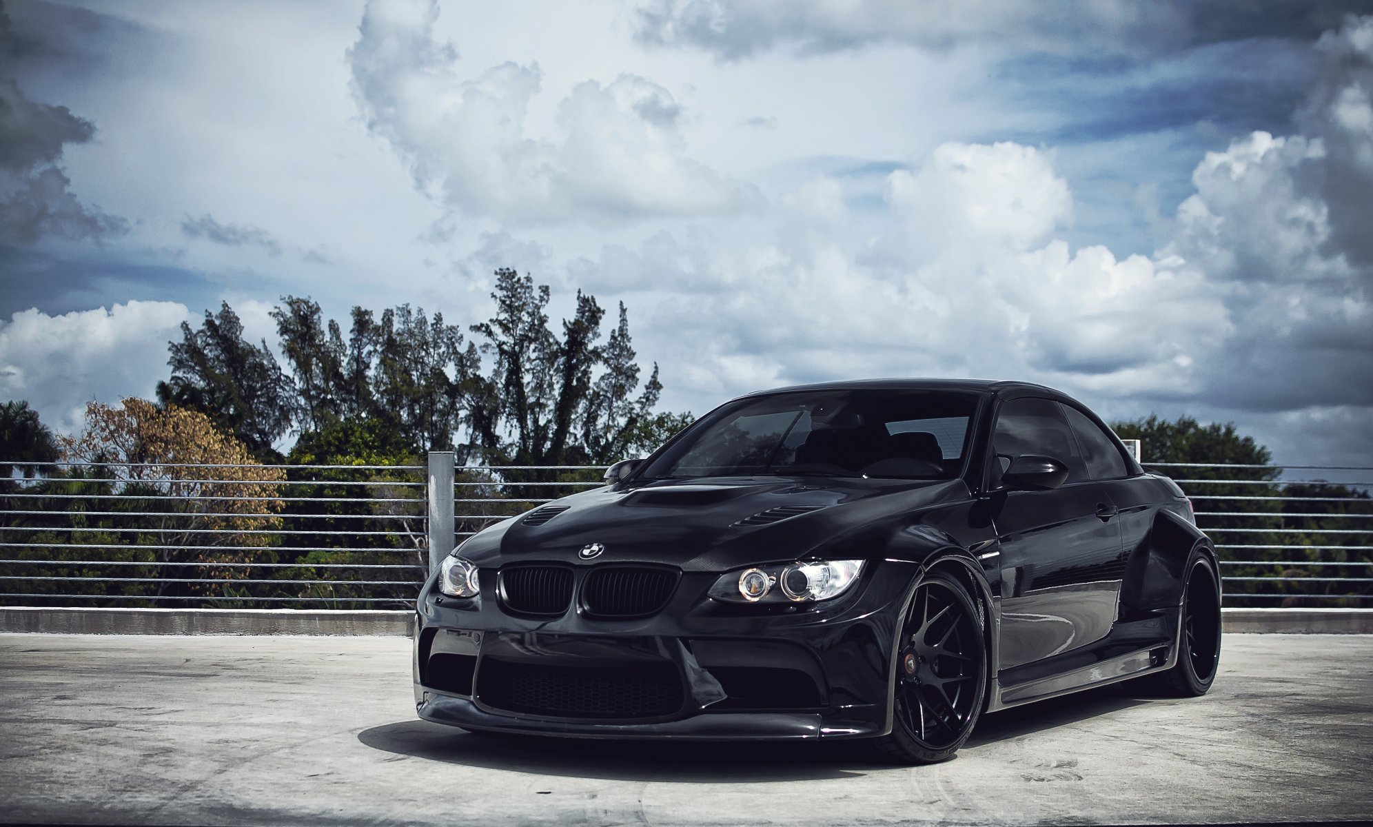 bmw m3 e93 convertible negro bmw capó de carbono cielo nubes