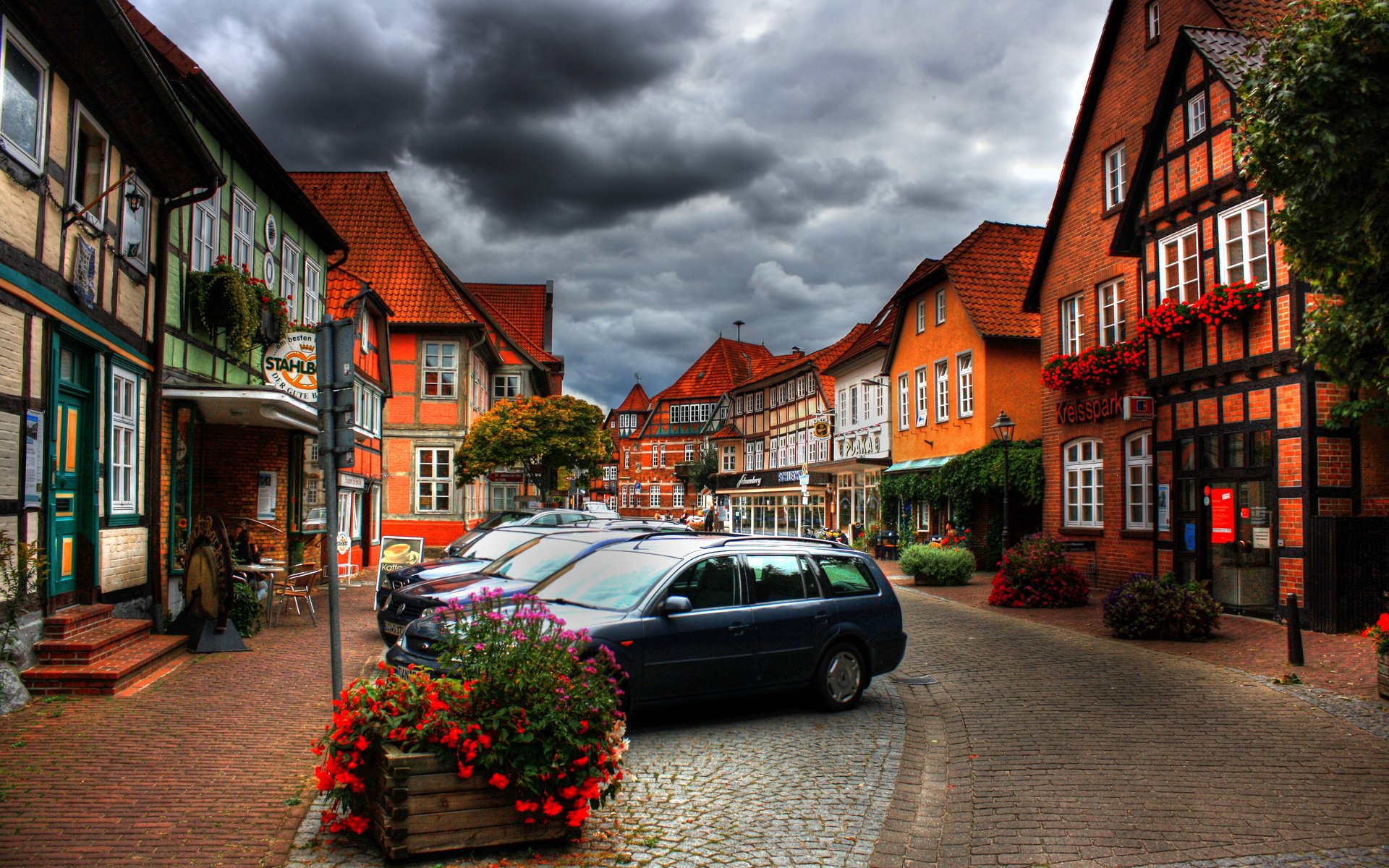 zuhause auto wolken wolken stadt himmel