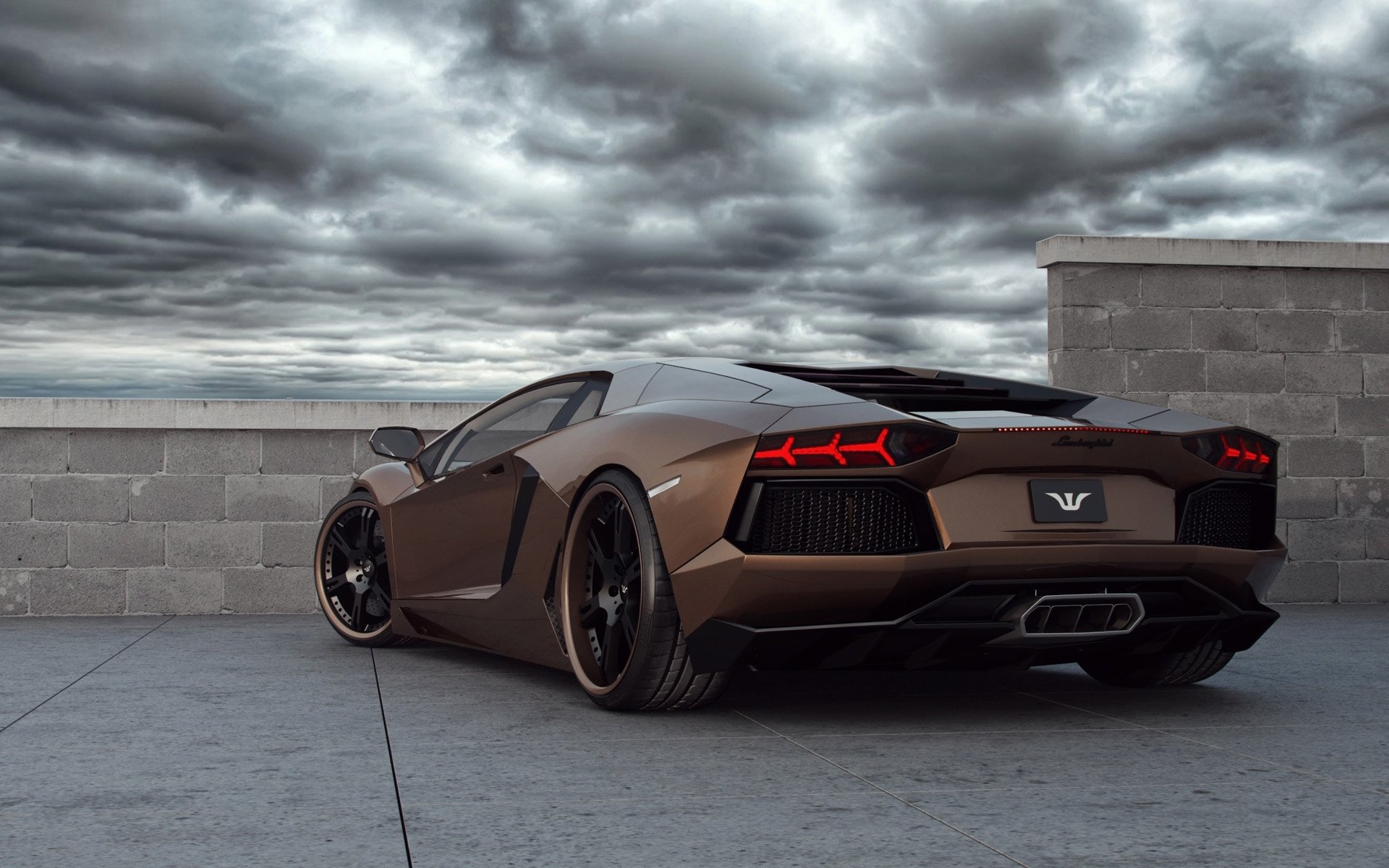 wheelsandmore lamborghini anventador rabbioso lamborghini aventador supersportwagen rückansicht.tuning tuning himmel