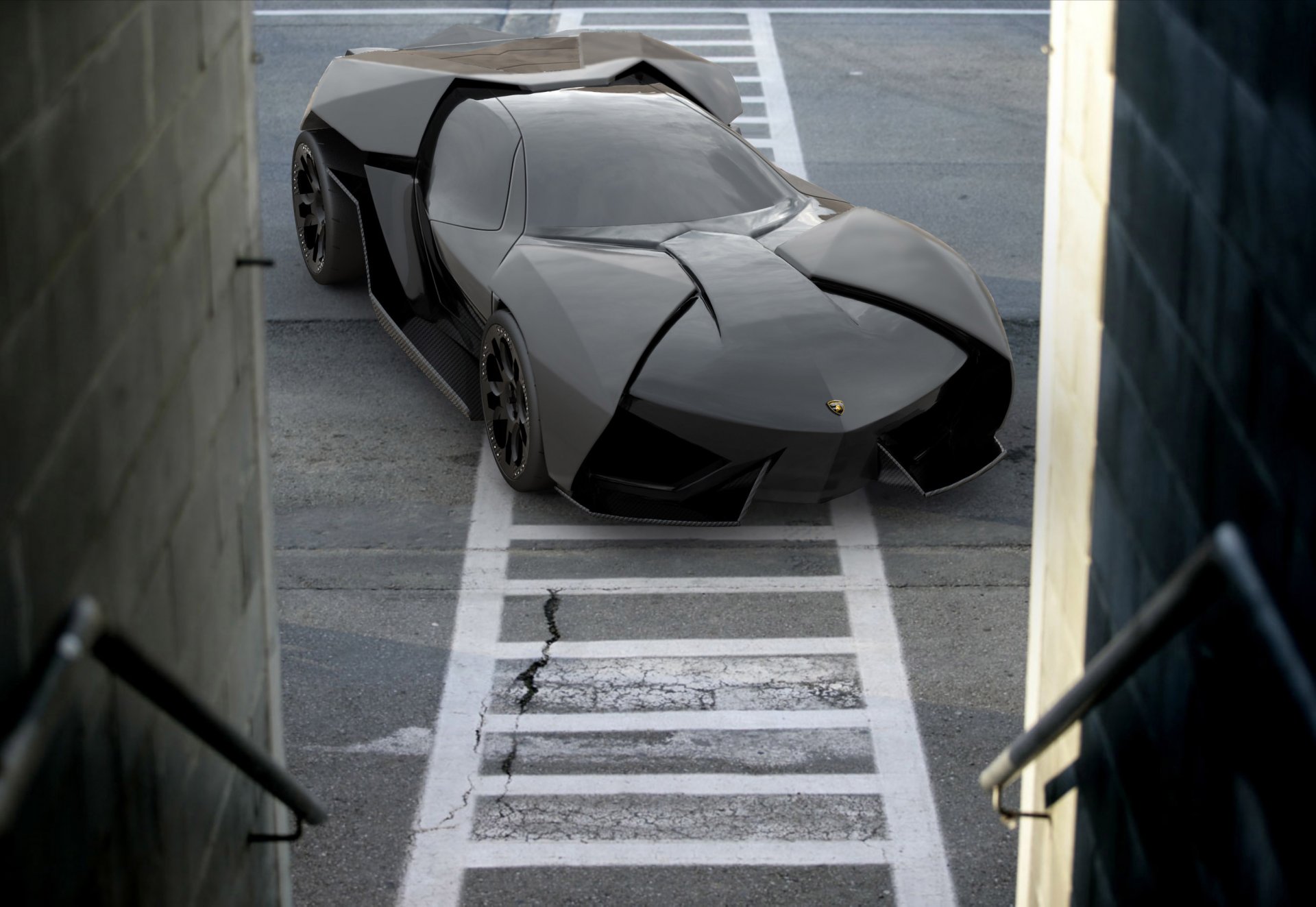 lamborghini ankonian concept babe road background