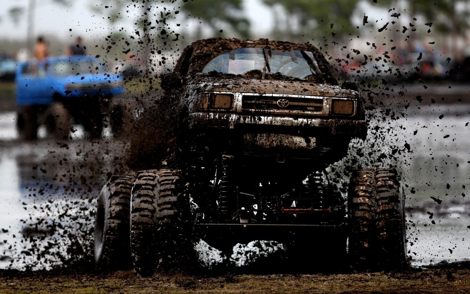 toyota hilux toyota hilux jeep pickup przód tuning błoto splash tło