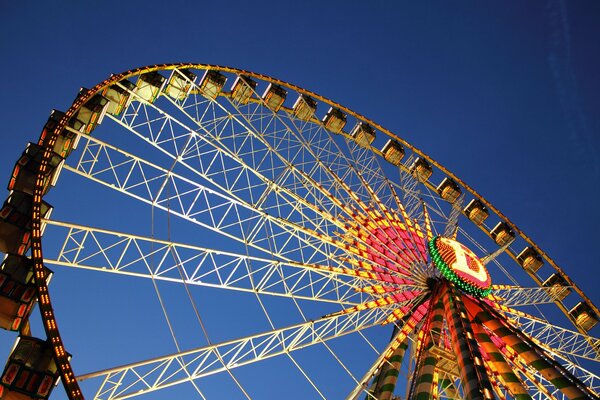 Riesenrad in Studgarten in Deutschland