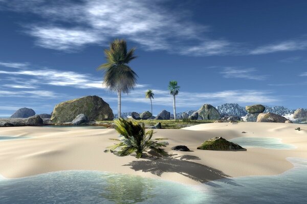 Tropikalna Samotna wyspa