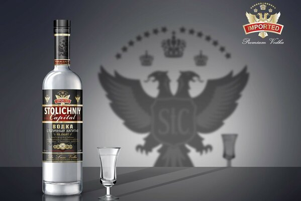 Vodka premium con aquila