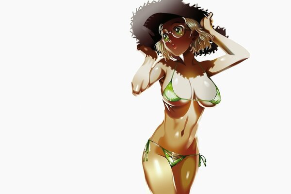 Pirate noir lagon en bikini candide