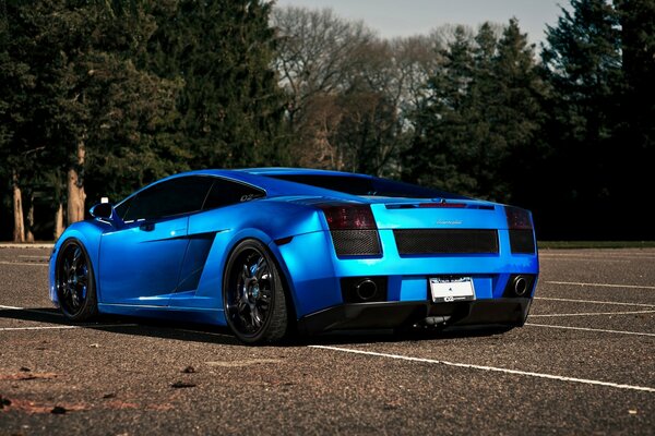 Lamborghini Gallardo sports car blue