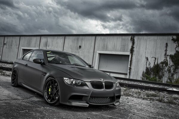 Oscuro mate coche bmw M3 Coupe