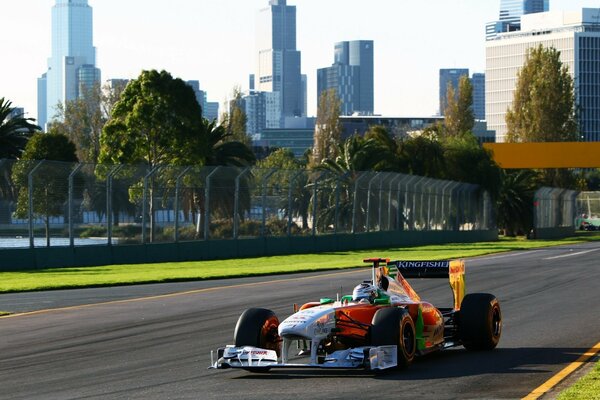 Force India Rennmaschine