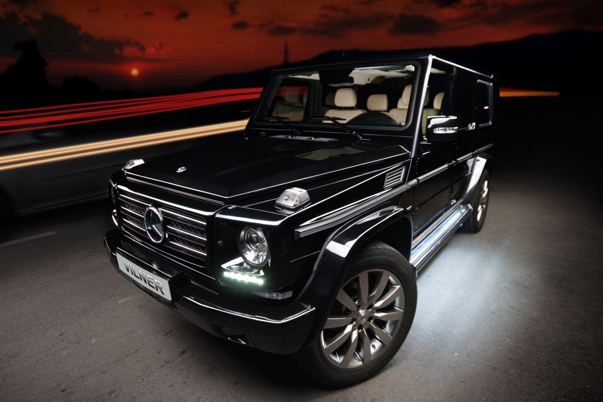 vilner studio mercedes-benz g-klasse gelandewagen mercedes g-klasse gelendwagen jeep suv front tuning