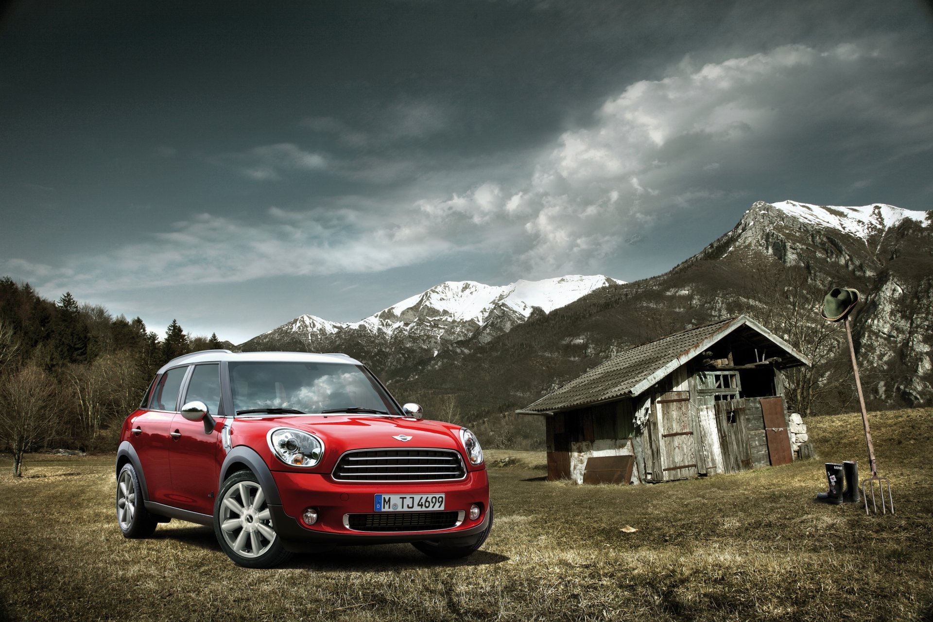 auto cars bmw mini mini countryman german auto wallpaper nature wallpaper