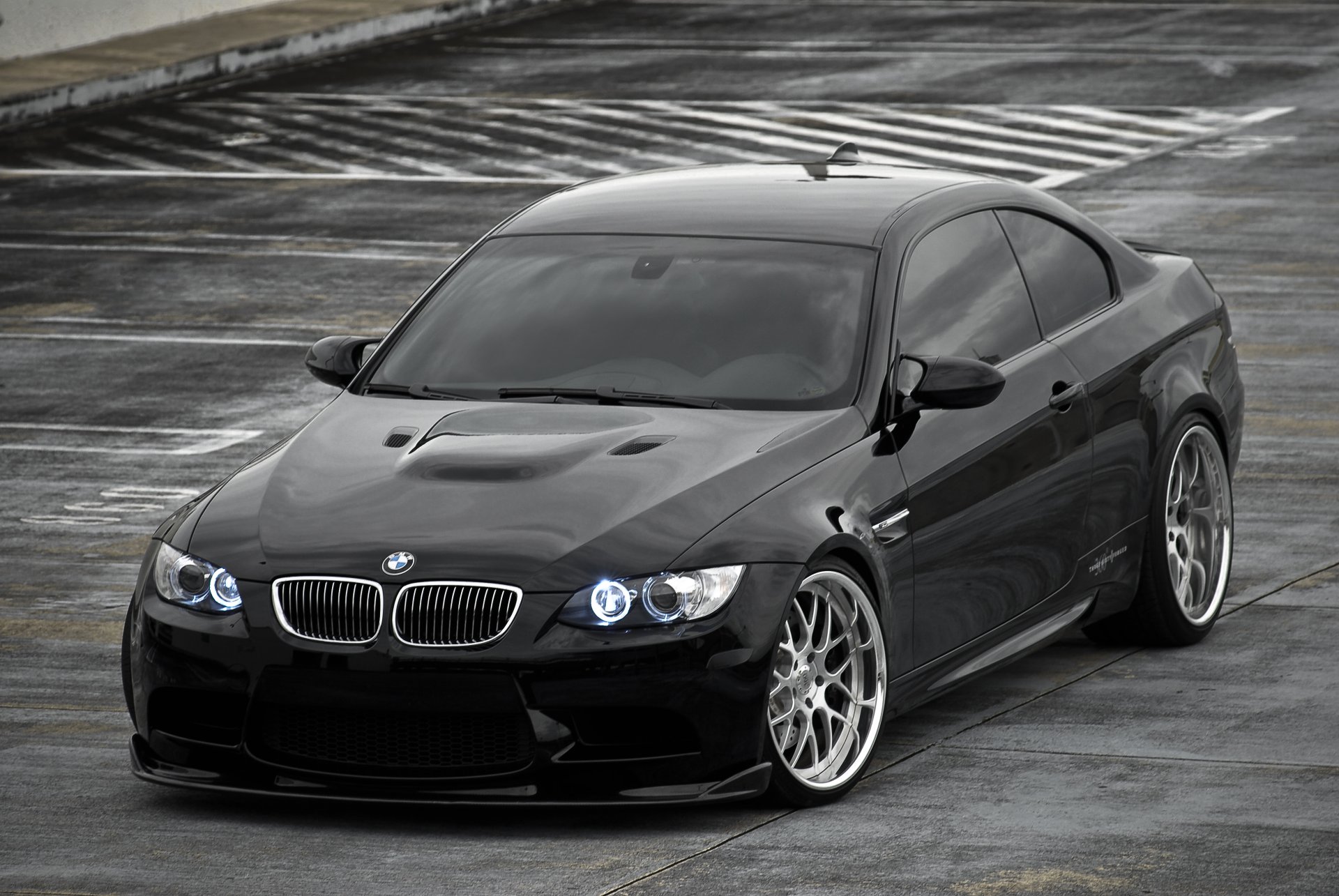 bmw m3 e92 black bmw parking