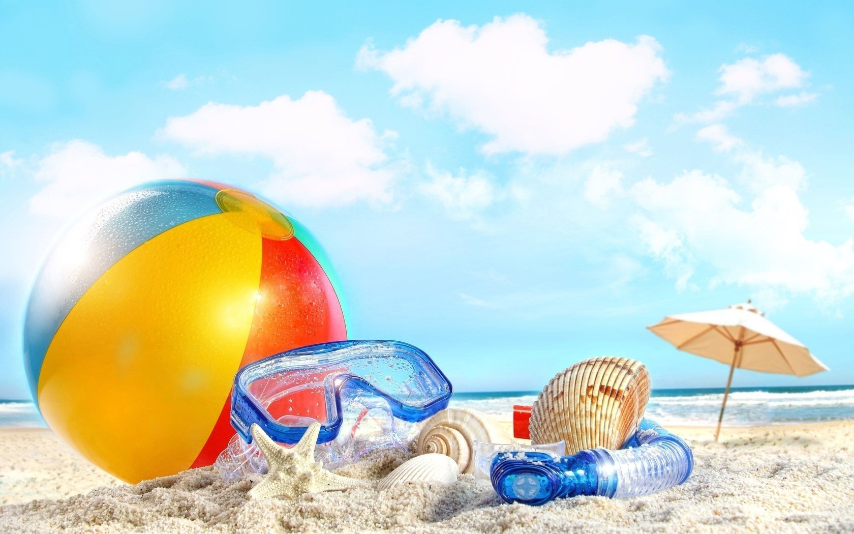 strand meer sonne ball himmel ball wolken wolken strand natur meer sand