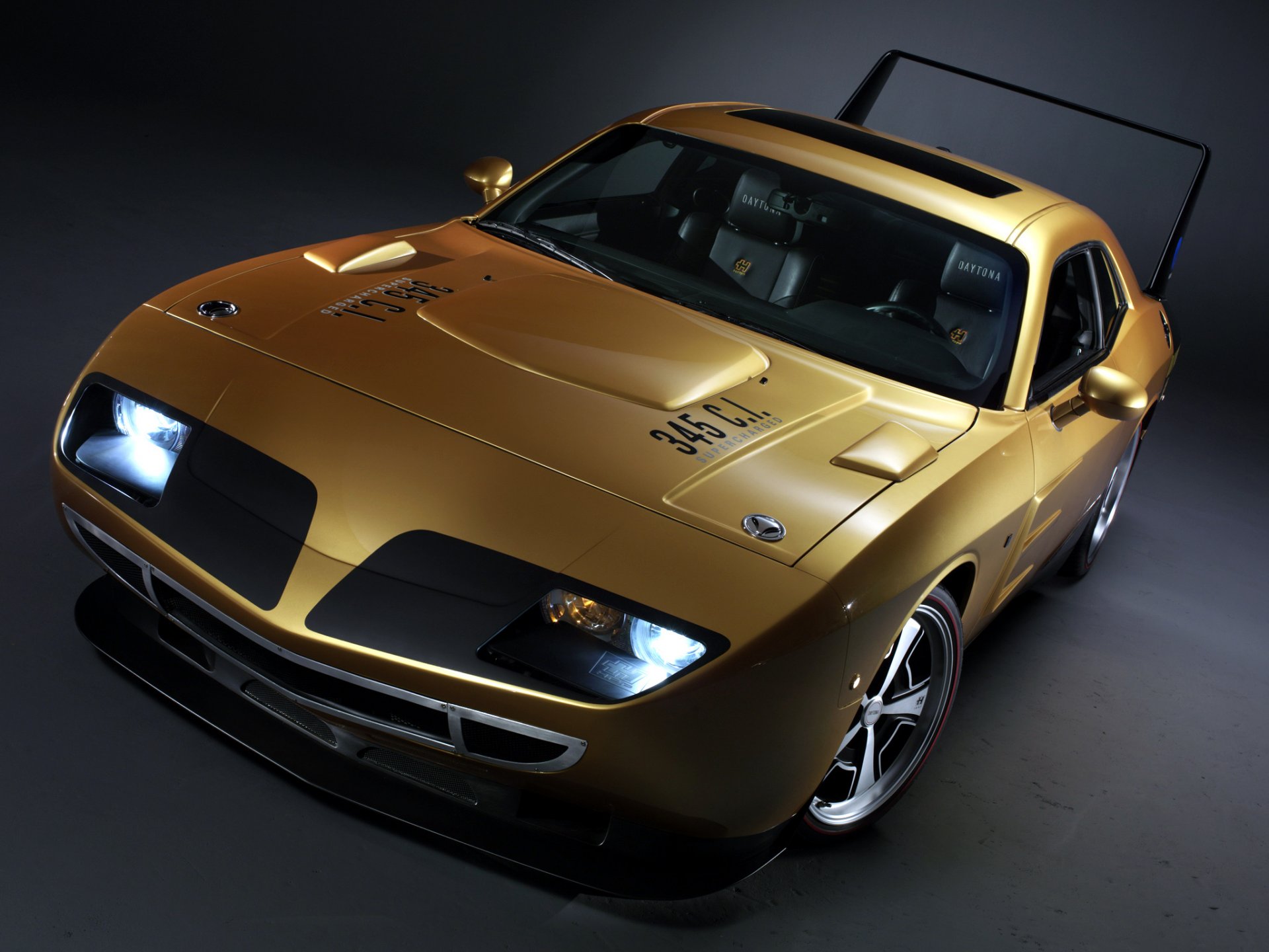 hps daytona ausweichen challenger golden muscle car muscle car front scheinwerfer flügel