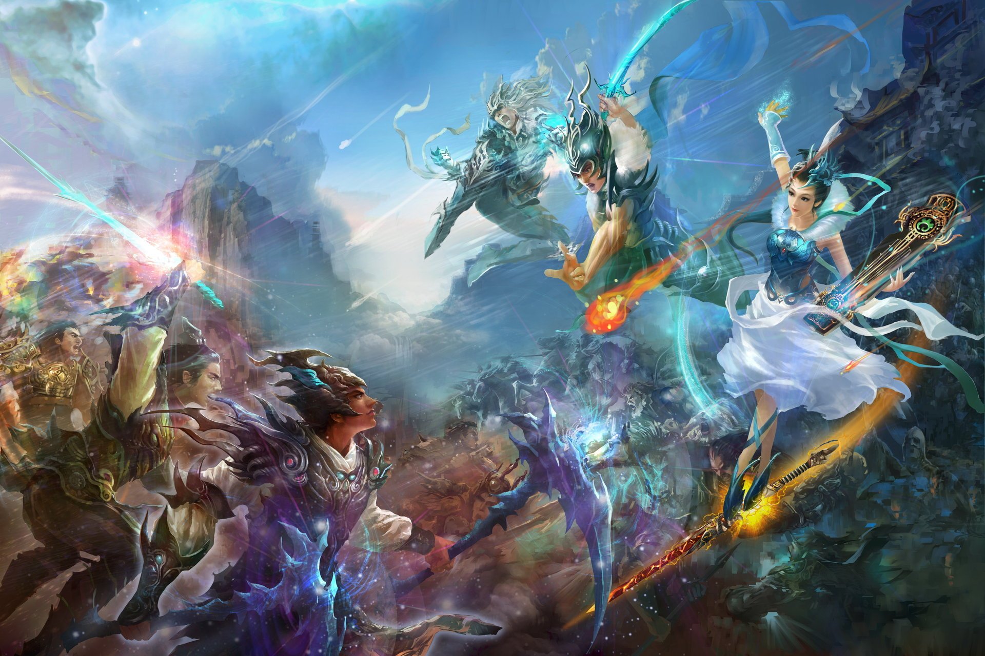 perfect world china fantasy game wallpapers warriors china battle mmorpg jade dynasty