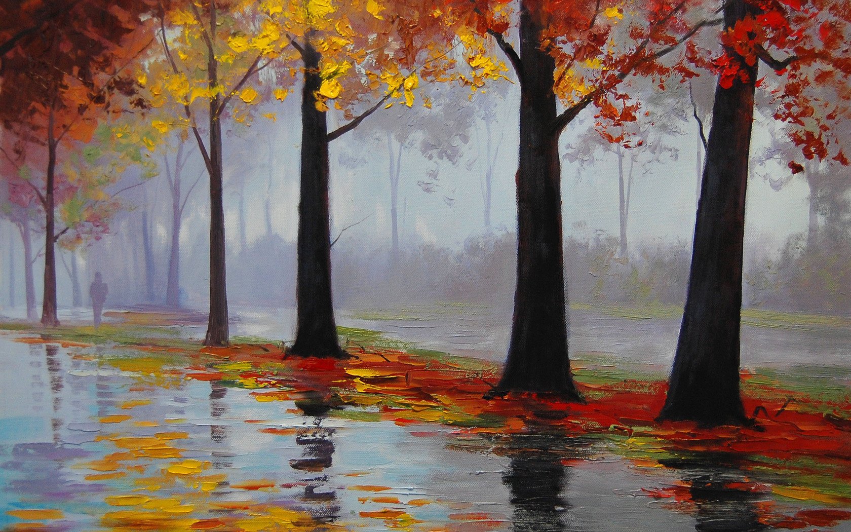 arte autumn rain artsaus disegno