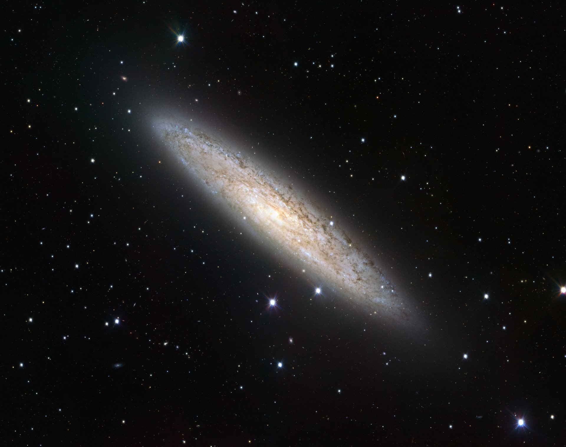 sculptor ngc 253 konstelacja galaktyka