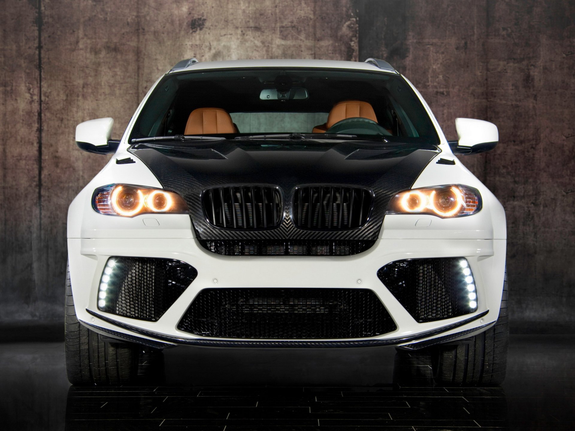 mansory bmw x6 m biały bmw crossover carbon