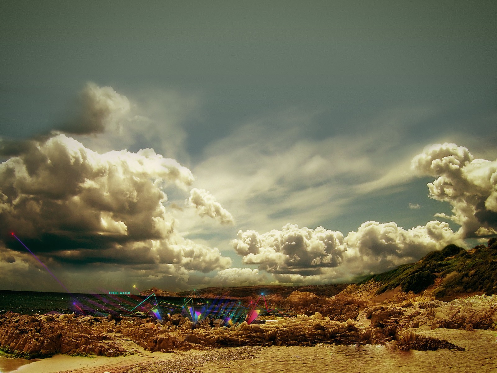 paysage ciel désert