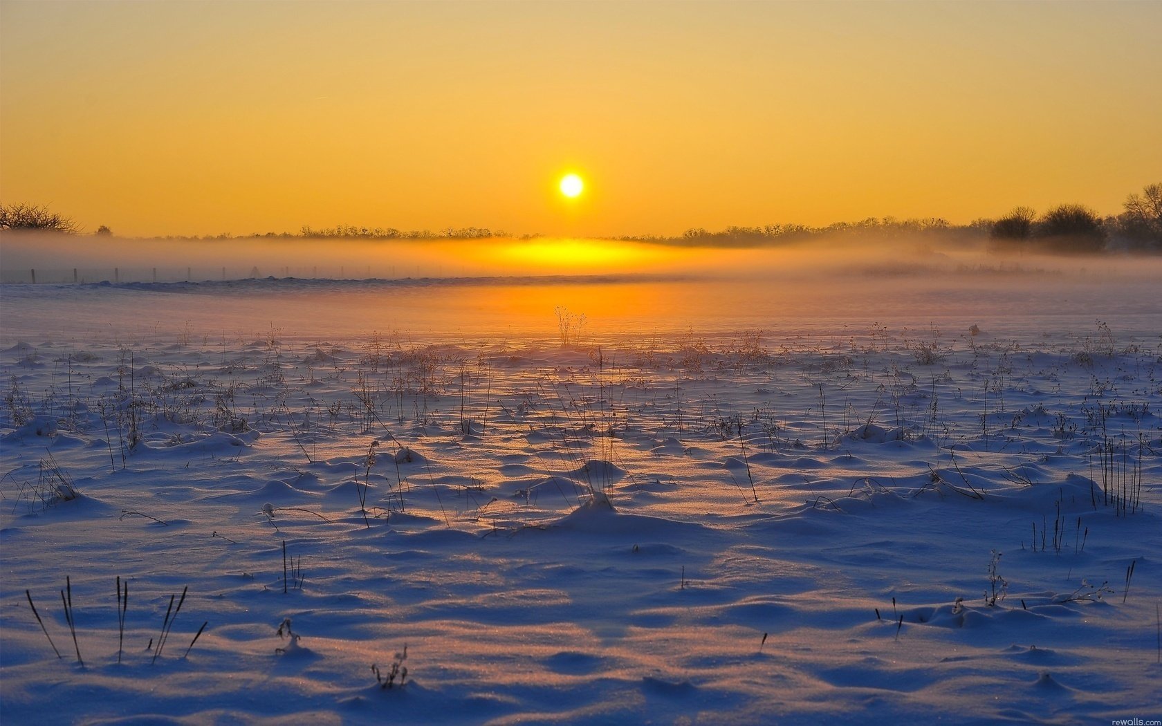 tramonto inverno sera sole