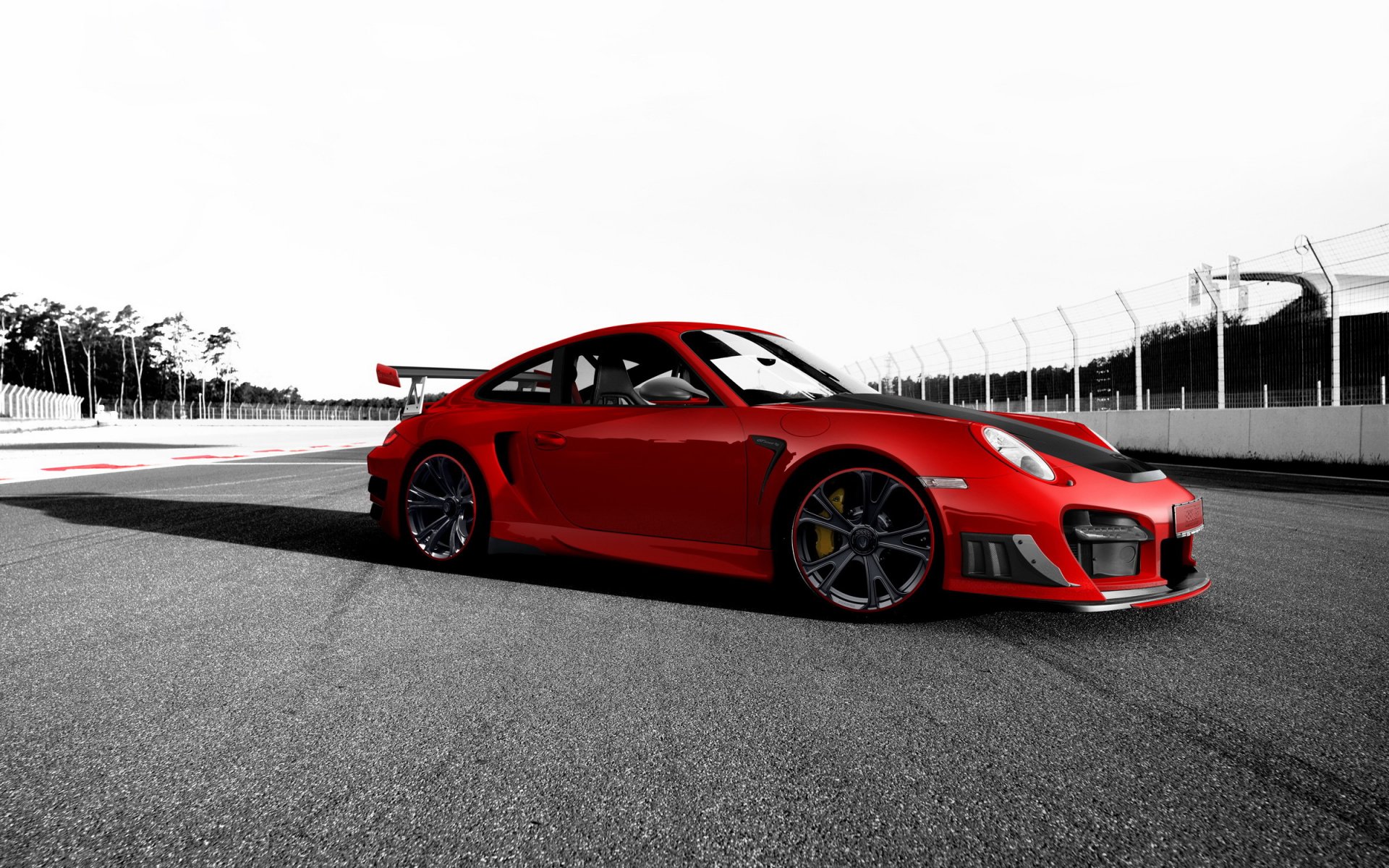 porsche 911 gt2 rs porsche porsche tuning techart rojo pista