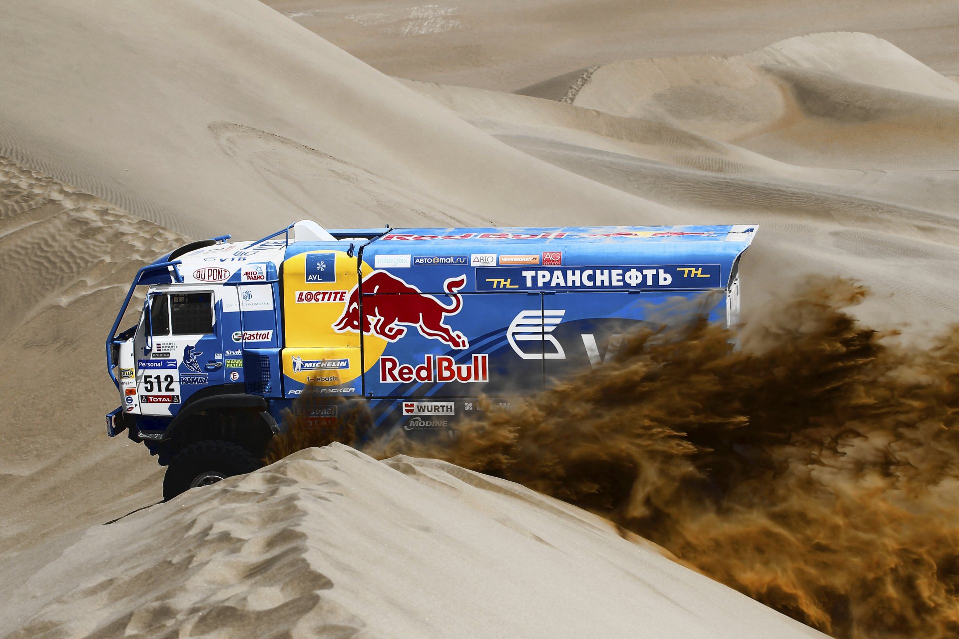 kamaz rallye paris-dakar camion kamaz-maître désert