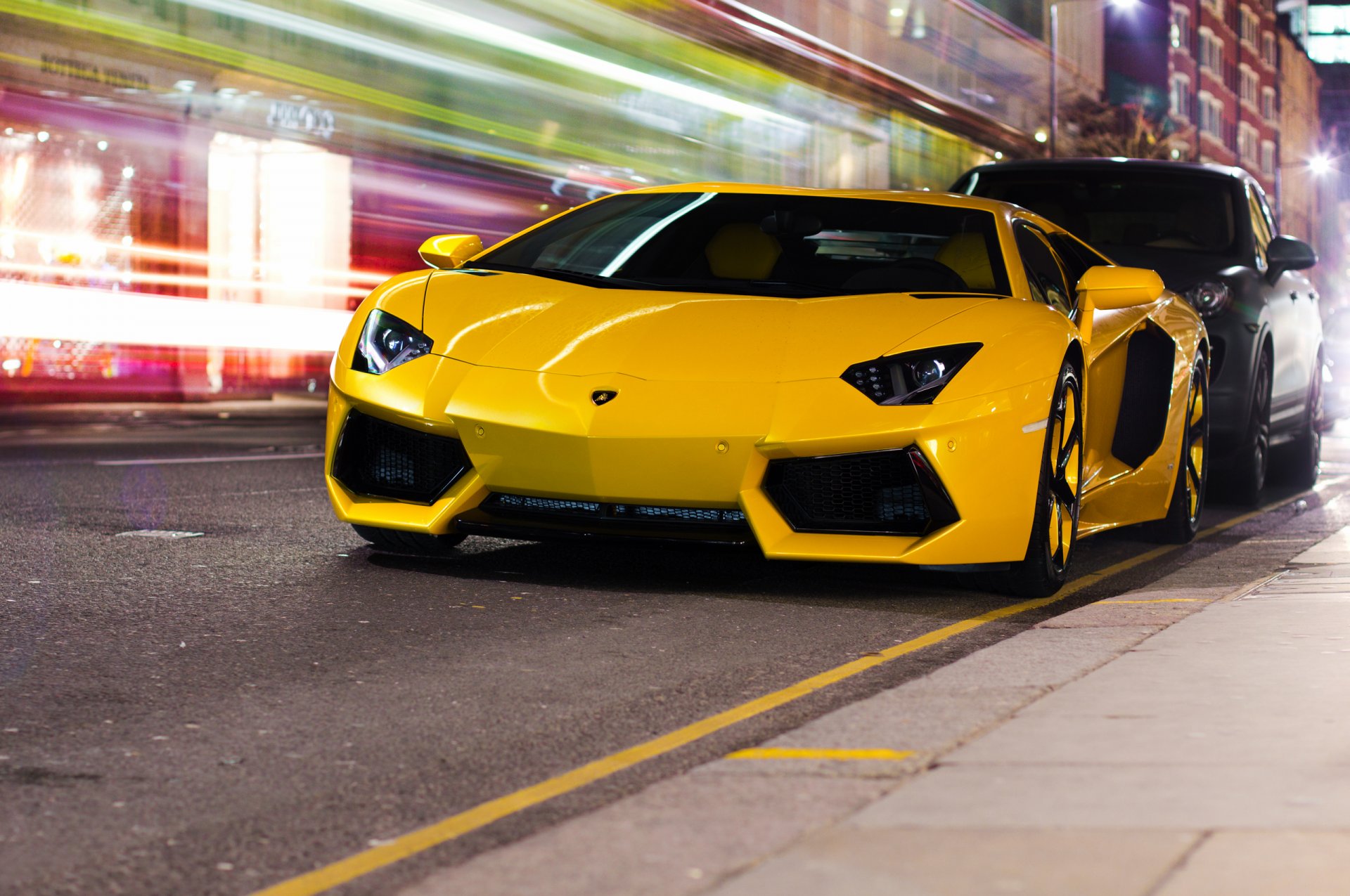 lamborghini aventador lp700-4 lamborghini aventador dorga street city night