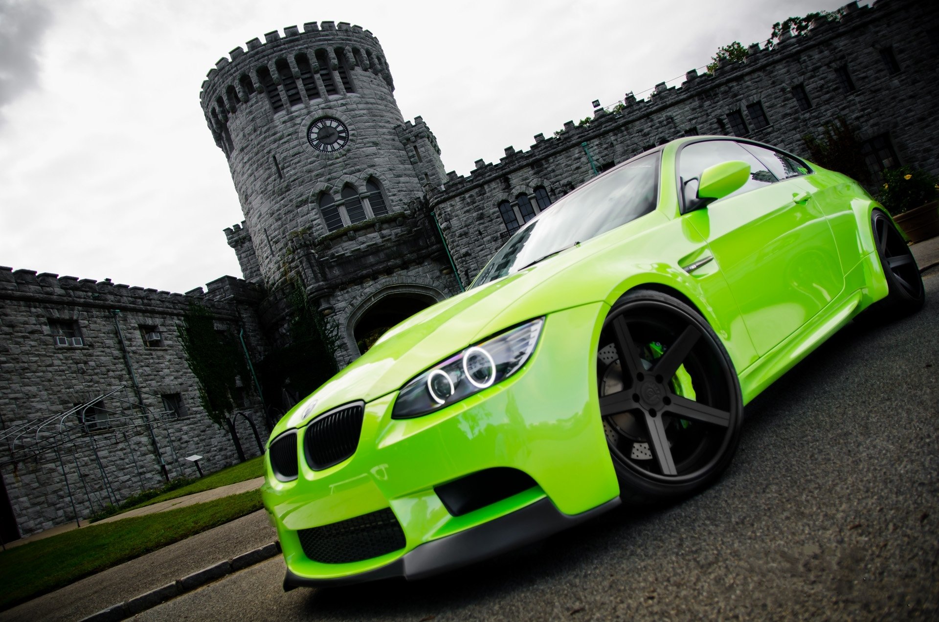 auto voitures bmw m3 vert photo fond d écran