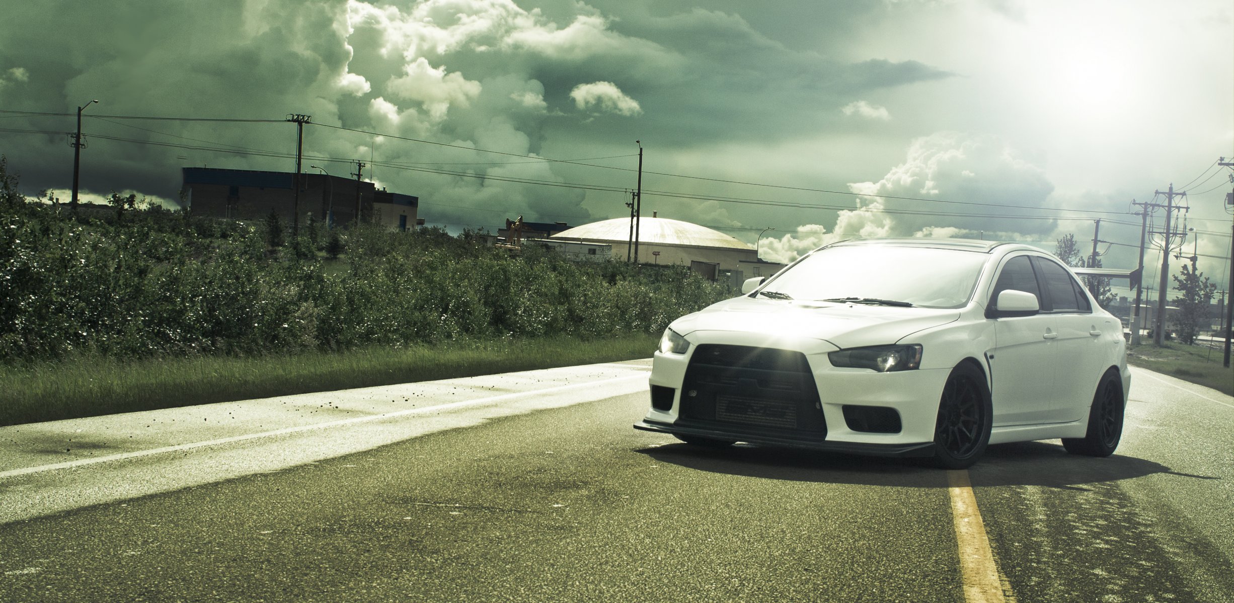 mitsubishi profesja evolution evo 10 evo x biały