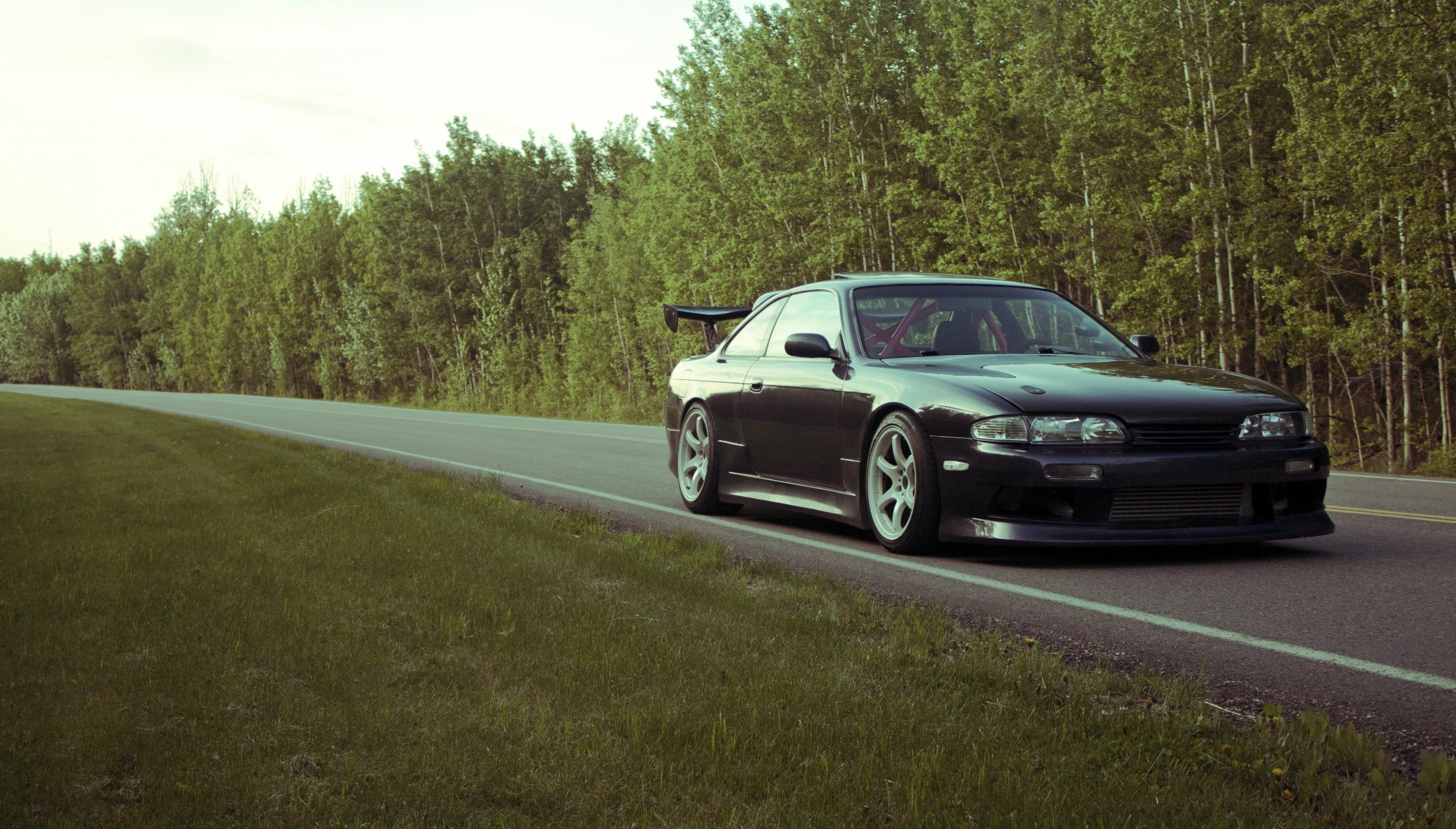 auto voitures nissan s14 nissan s14 tuning auto tuning route photo fond d écran pour le bureau