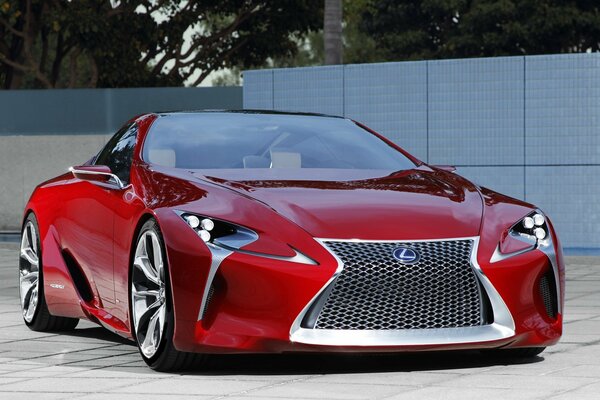 Lexus sports red car