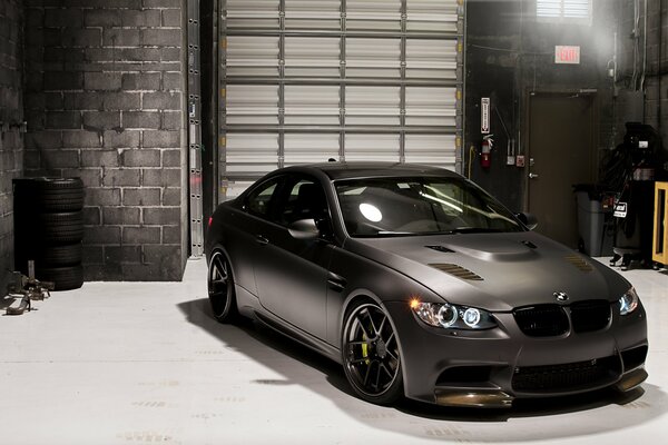 Super-beautiful tuned BMW in black