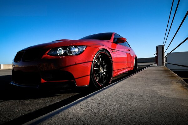 Bmw coupe 3 series looks very impressive in red