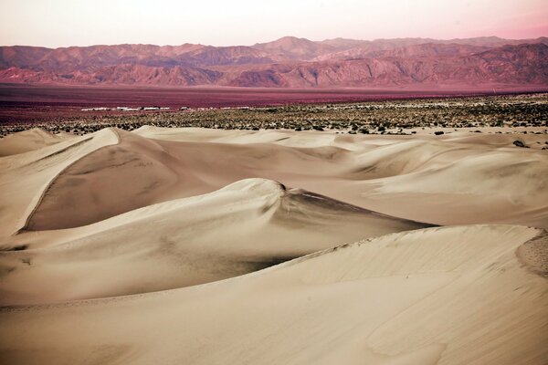 The combination of mountains and desert is a delight