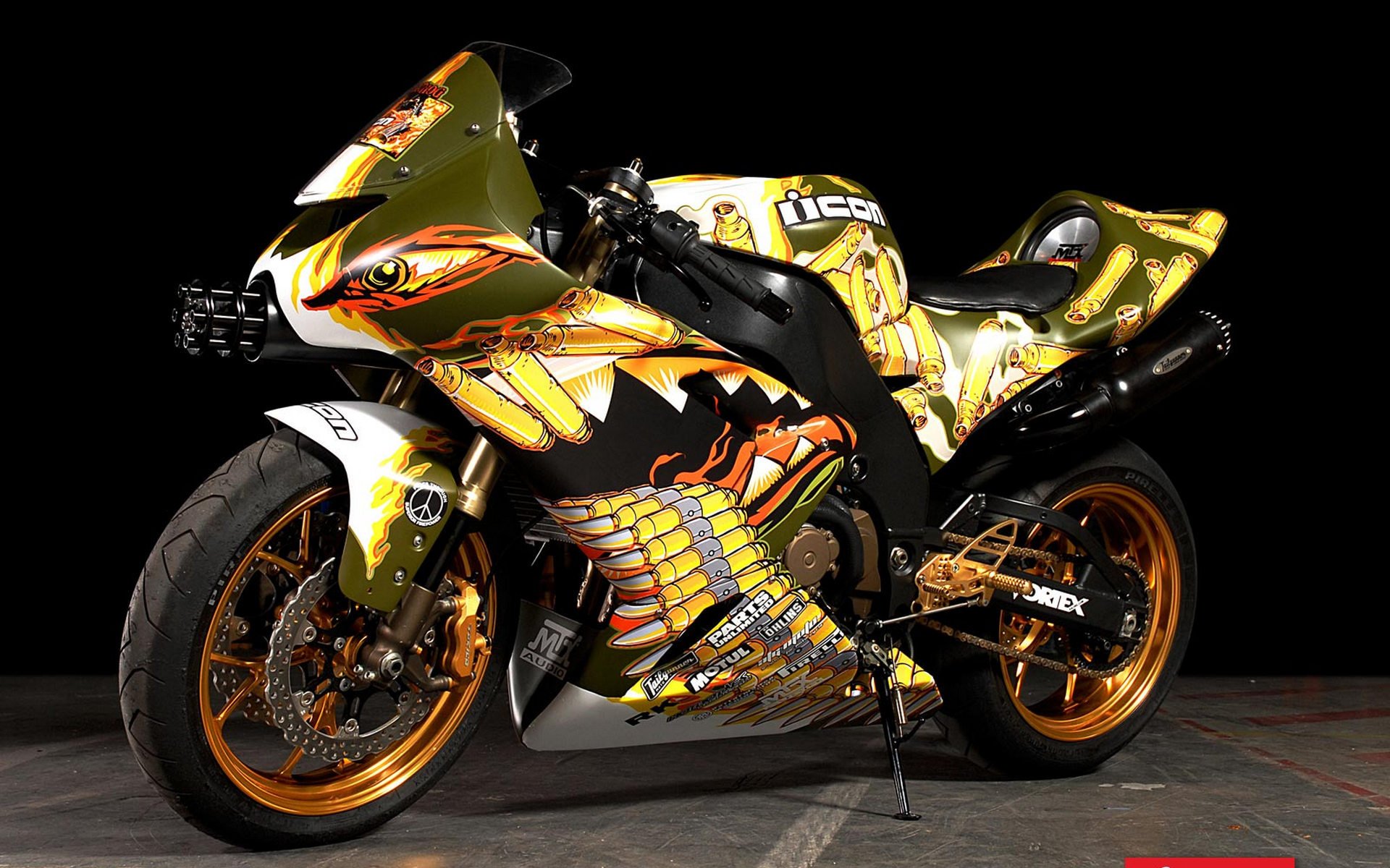 sportbike airbrush design tuning akustik lautsprecher