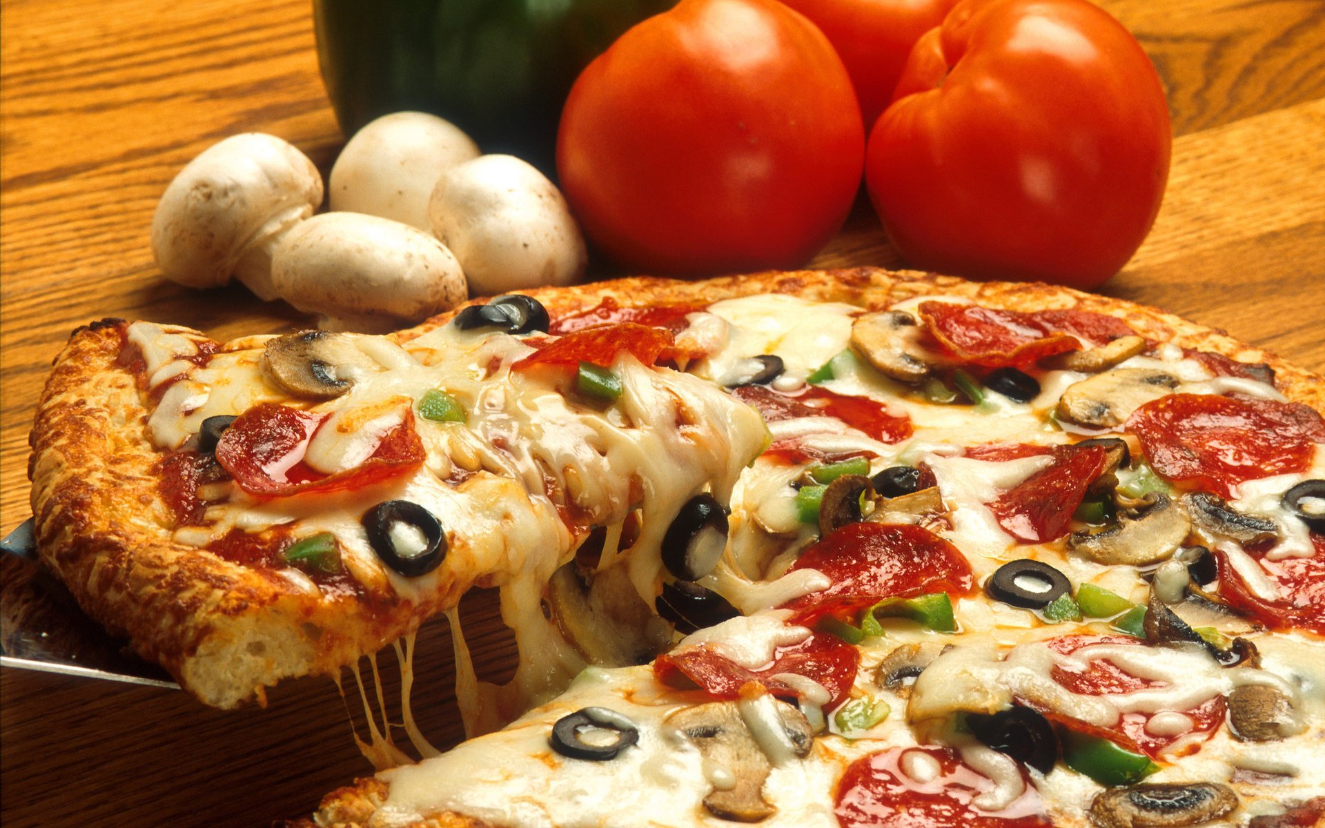 food delicious pizza cheese mushrooms olives food olive